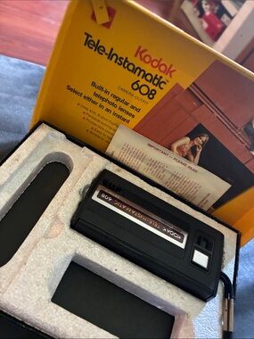 Kodak Tele-Instamatic 608 Portable Camera - Black